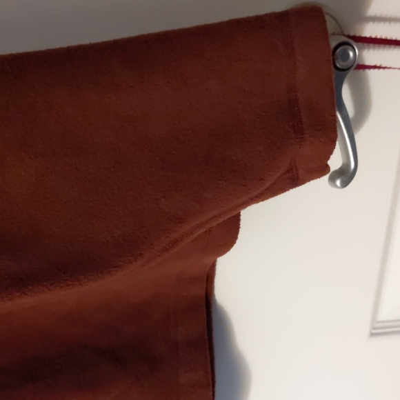 Medium Maroon Fleece Shirt, Long-sleeve - Picture 5 of 13